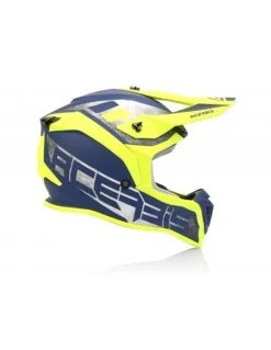 ACERBIS LINEAR Motocross Helmets Yellow Blue