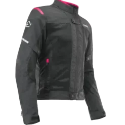 ACERBIS RAMSEY VENTED 2.0 CE WOMEN'S MOTORCYCLE JACKET BLACK PINK