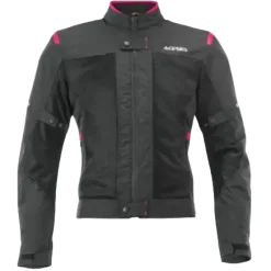 ACERBIS RAMSEY VENTED 2.0 CE WOMEN'S MOTORCYCLE JACKET BLACK PINK