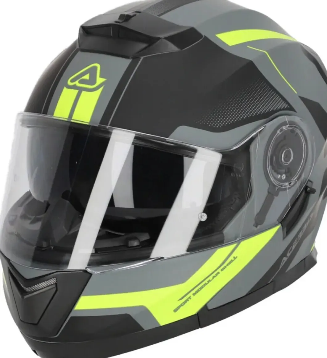 ACERBIS Serel 22.06 Modular Motorcycle Helmets Black/Fluorescent Yellow