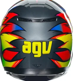 AGV K3 BIRDY 2.0 Full Face Motorcycle Helmets Grey Yellow Red