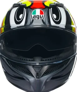 AGV K3 BIRDY 2.0 Full Face Motorcycle Helmets Grey Yellow Red