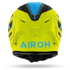 AIROH GP550 S CHALLENGE Full Face Motorcycle Helmets Blue Yellow Matte