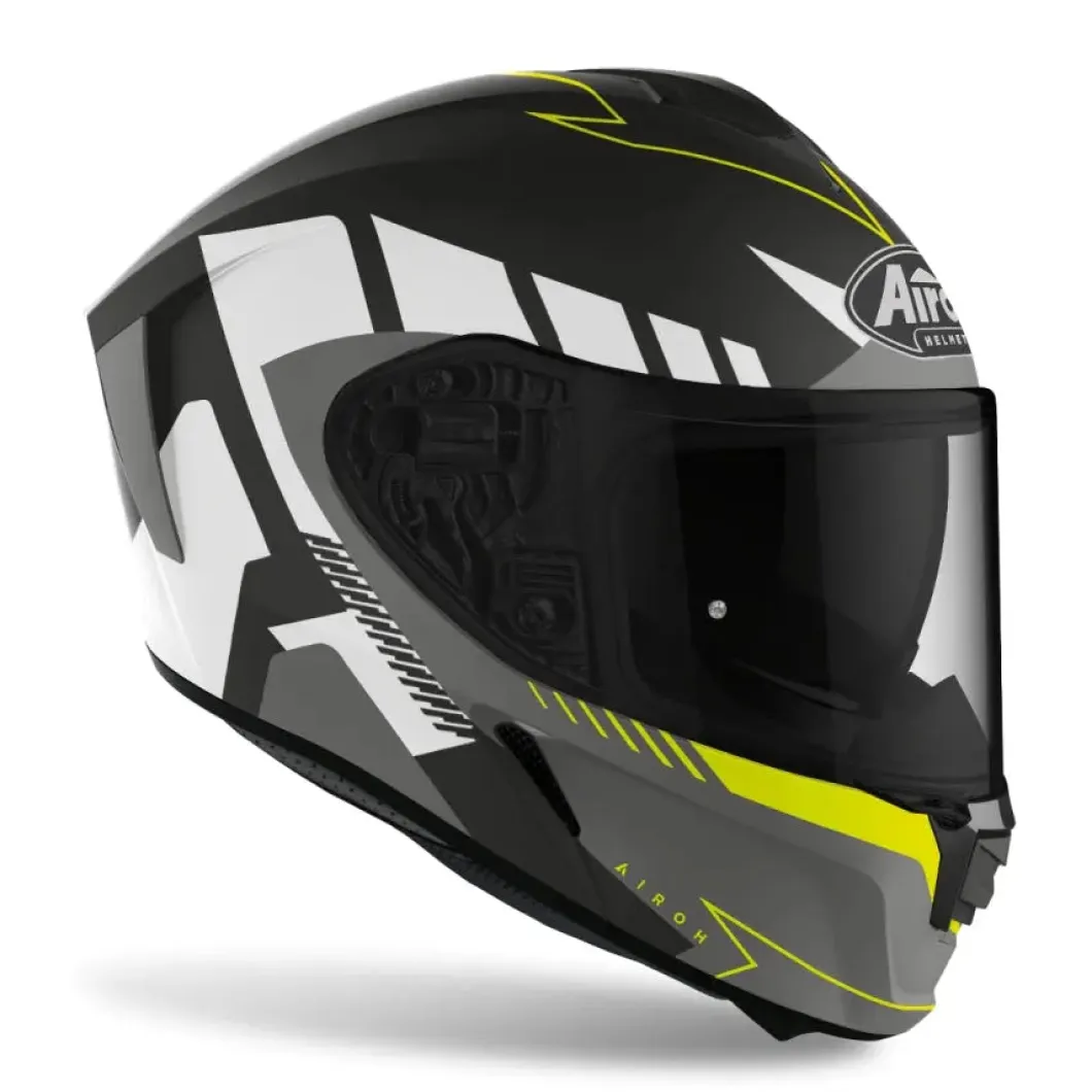 AIROH SPARK RISE Full Face Motorcycle Touring Helmets Matte Black