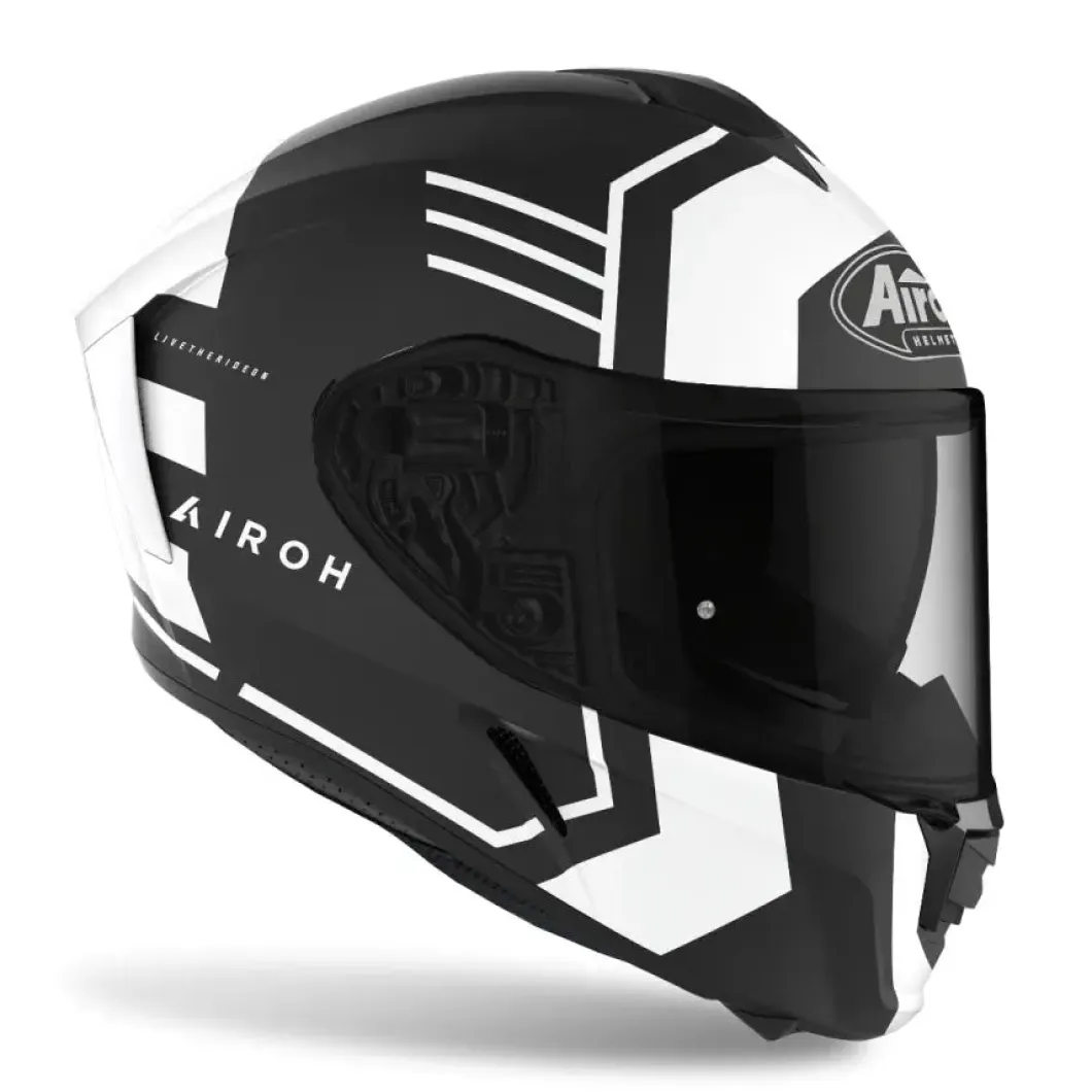 AIROH Spark Thrill Full Face Motorcycle Touring Helmets Matte Black