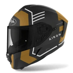 AIROHSpark Thrill Full Face Motorcycle Touring Helmets Matte Gold