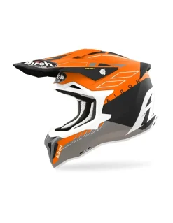 AIROH STRYCKER Motocross Off-Road Helmets Leather Orange Matte