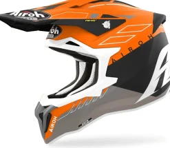 AIROH STRYCKER Motocross Off-Road Helmets Leather Orange Matte