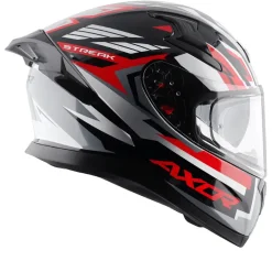 AXOR Helmets APEX STREAK CASCHI INTEGRALE NERO ROSSO