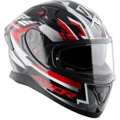 AXOR Helmets APEX STREAK CASCHI INTEGRALE NERO ROSSO