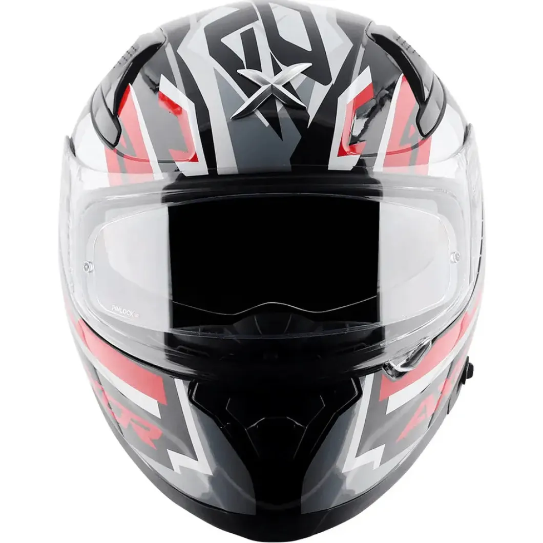 AXOR Helmets APEX STREAK CASCHI INTEGRALE NERO ROSSO