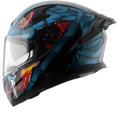 AXOR Helmets APEX VENOMOUS DV CASCHI INTEGRALE NERO BLU