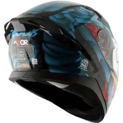 AXOR Helmets APEX VENOMOUS DV CASCHI INTEGRALE NERO BLU
