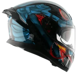 AXOR Helmets APEX VENOMOUS DV CASCHI INTEGRALE NERO BLU