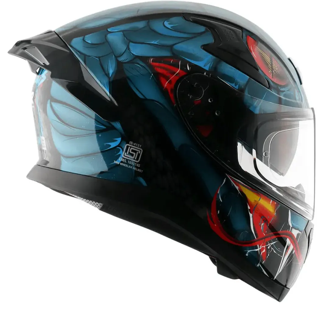 AXOR Helmets APEX VENOMOUS DV CASCHI INTEGRALE NERO BLU