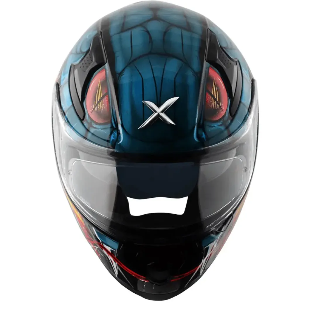 AXOR Helmets APEX VENOMOUS DV CASCHI INTEGRALE NERO BLU