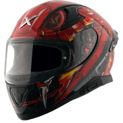 AXOR Helmets APEX VENOMOUS DV CASCHI INTEGRALE NERO ROSSO