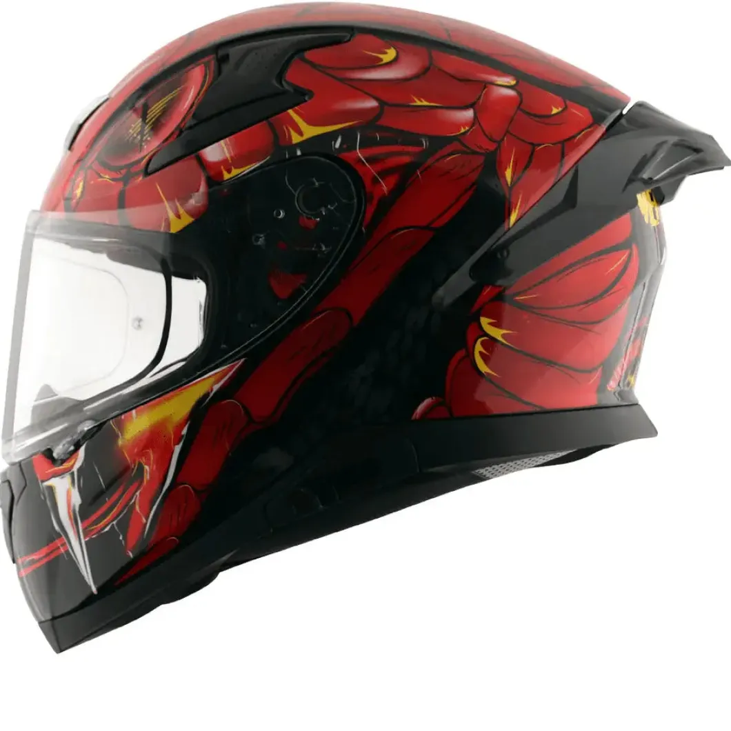 AXOR Helmets APEX VENOMOUS DV CASCHI INTEGRALE NERO ROSSO