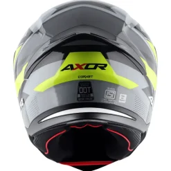 AXOR Helmets HUNTER CORNET CASCHI INTEGRALE NERO OPACO GIALLO FLUO