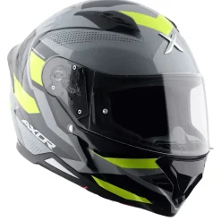 AXOR Helmets HUNTER CORNET CASCHI INTEGRALE NERO OPACO GIALLO FLUO