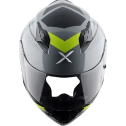 AXOR Helmets HUNTER CORNET CASCHI INTEGRALE NERO OPACO GIALLO FLUO