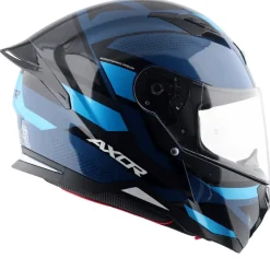 AXOR Helmets HUNTER CORNET CASCHI INTEGRALE NERO BLU
