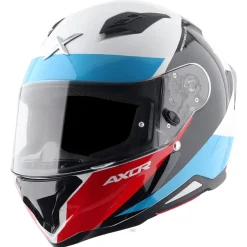 AXOR Helmets HUNTER TURBO CASCHI INTEGRALE BIANCO ROSSO