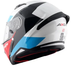 AXOR Helmets HUNTER TURBO CASCHI INTEGRALE BIANCO ROSSO