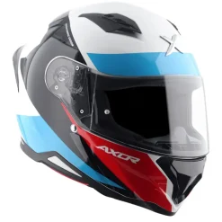 AXOR Helmets HUNTER TURBO CASCHI INTEGRALE BIANCO ROSSO