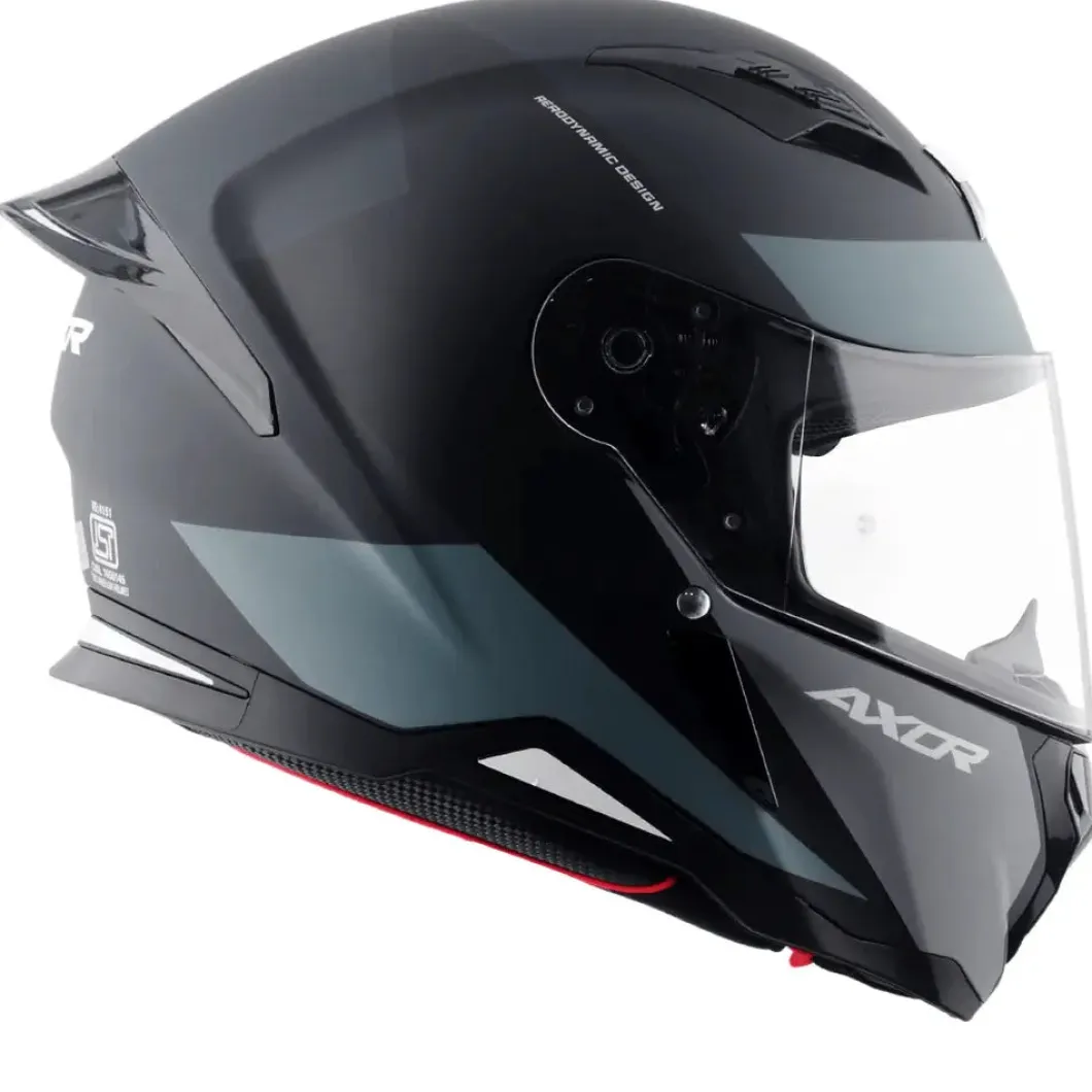 AXOR Helmets HUNTER TURBO CASCHI INTEGRALE NERO OPACO GRIGIO