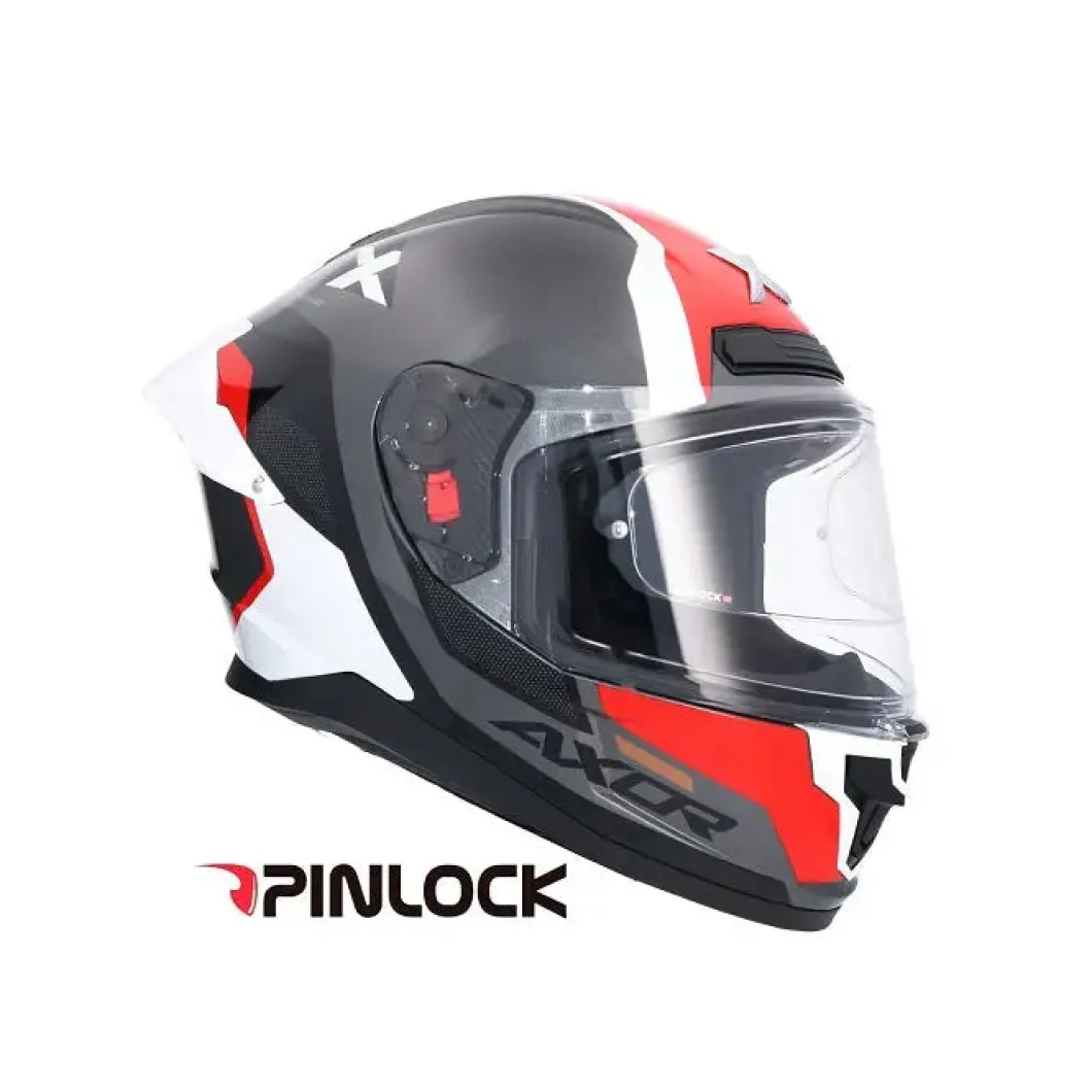 AXOR Helmets SABER SPARK CASCHI NERO ROSSO
