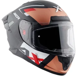 AXOR Helmets SABER X SPORTS CASCHI NERO ARANCIONE OPACO