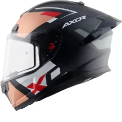 AXOR Helmets SABER X SPORTS CASCHI NERO ARANCIONE OPACO
