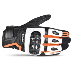 Bela Air Flow Women's Summer Motorcycle Gloves Black Orange