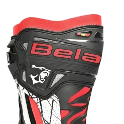 Bela Air Rider Racing Motorcycle Boots Black Red