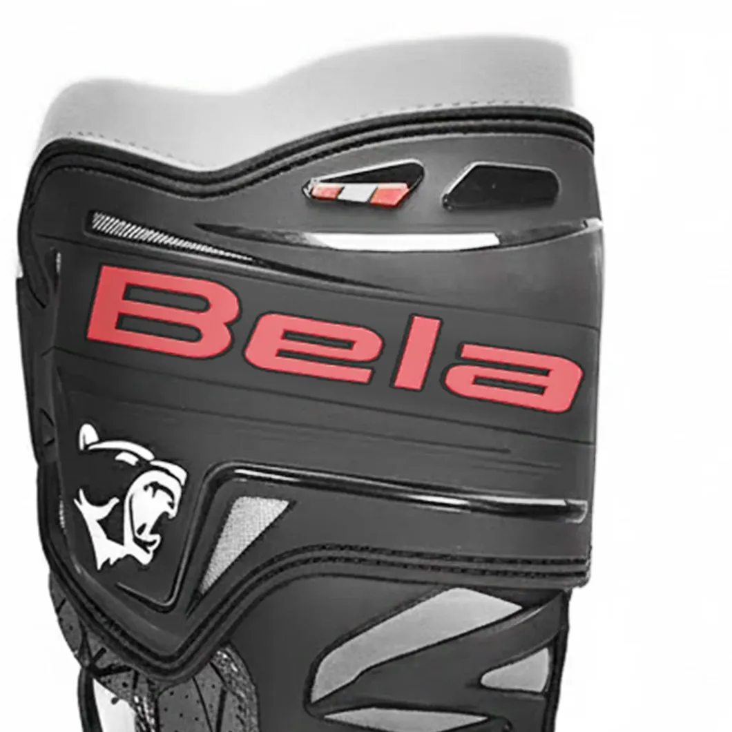 Bela Air Rider Racing Motorcycle Boots Black Grey