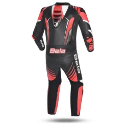 Bela Aragone Black/Red Full-Length Motorcycle Suit (1 PC)