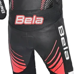 Bela Aragone Black/Red Full-Length Motorcycle Suit (1 PC)