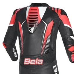 Bela Aragone Black/Red Full-Length Motorcycle Suit (1 PC)