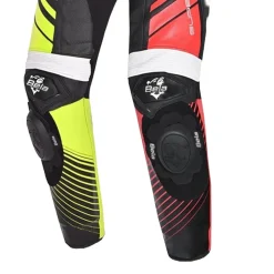 Bela Aragone Black/Red/Yellow Full-Length Motorcycle Suit (1 PC)