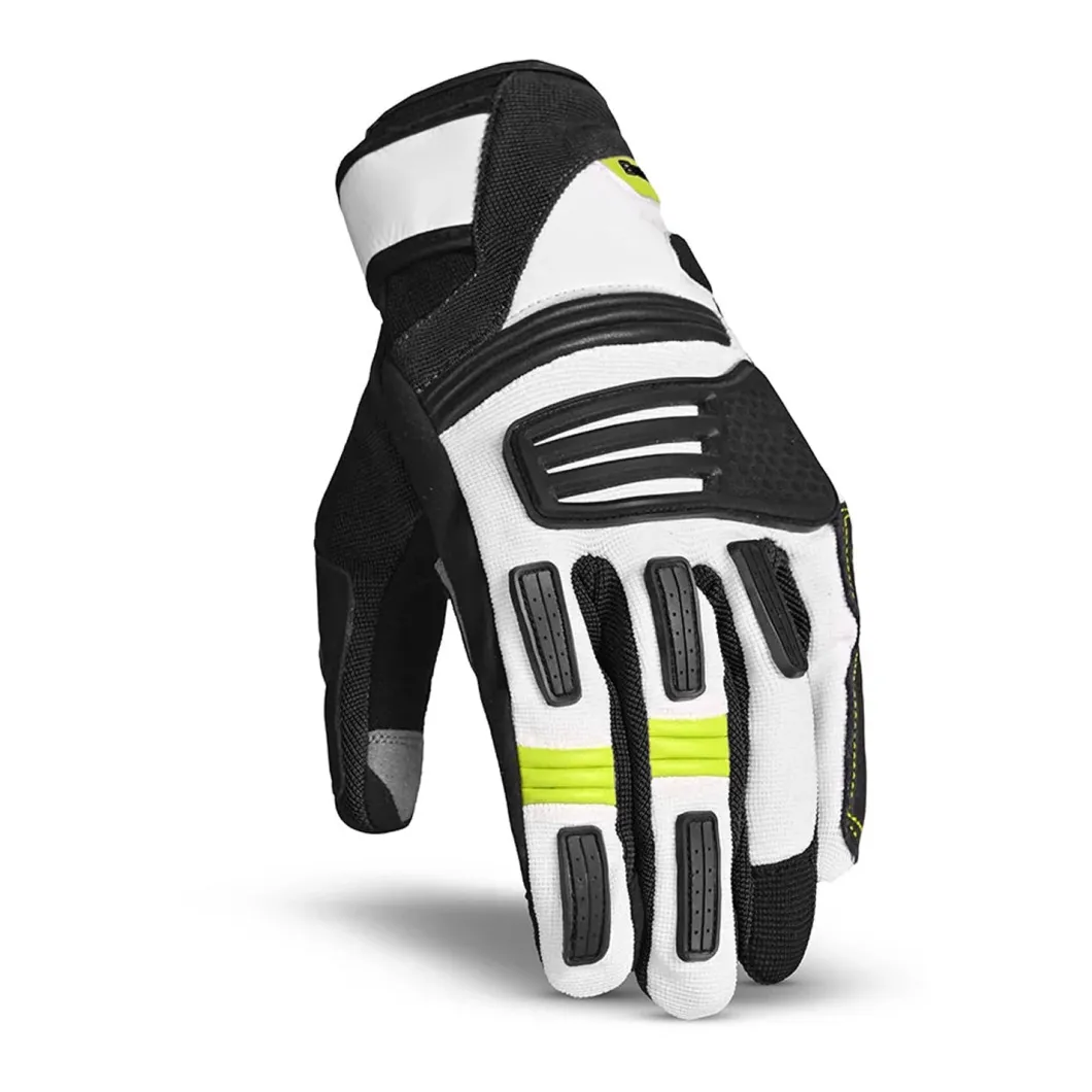 Bela Arizona Summer Gloves Black / White / Fluorescent Yellow