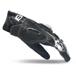 BELA ARMOUR PRO GUANTI DI MOTO UOMO CORTA NERO BLANCO