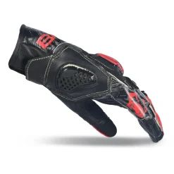 BELA ARMOUR PRO GUANTI DI MOTO UOMO CORTA NERO ROSSO