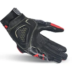 BELA ARMOUR PRO GUANTI DI MOTO UOMO CORTA NERO ROSSO