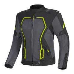 BELA ARTREX AIR 2.0 GIACCA DI MOTO NERO GRIGIO GIALLO FLUO