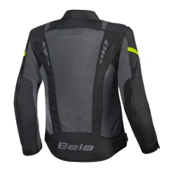 BELA ARTREX AIR 2.0 GIACCA DI MOTO NERO GRIGIO GIALLO FLUO
