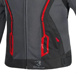 BELA ARTREX AIR 2.0 GIACCA DI MOTO NERO GRIGIO ROSSO