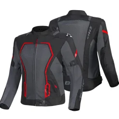 BELA ARTREX AIR 2.0 GIACCA DI MOTO NERO GRIGIO ROSSO