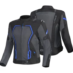 BELA ARTREX AIR 2.0 GIACCA DI MOTO NERO GRIGIO BLU