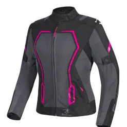 BELA ARTREX AIR 2.0 GIACCA DI MOTO DONNA NERO GRIGIO FUXIA